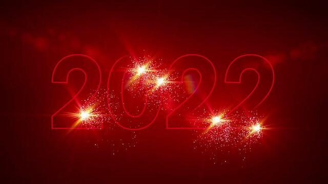 2022 - Neon - Neonlicht - Neujahr - Silvester - Sylvester