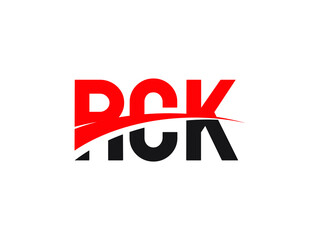 RCK Letter Initial Logo Design Vector Illustration