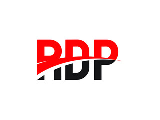 RDP Letter Initial Logo Design Vector Illustration