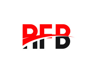 RFB Letter Initial Logo Design Vector Illustration