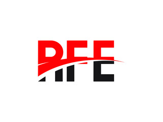 RFE Letter Initial Logo Design Vector Illustration