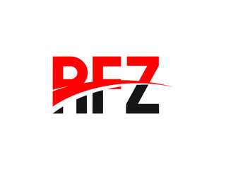 RFZ Letter Initial Logo Design Vector Illustration