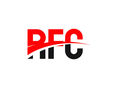 RFC Letter Initial Logo Design Vector Illustration