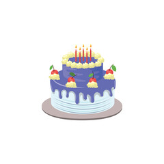 Cake icon vector illustration design