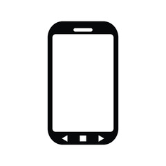 smartphone isolated on white