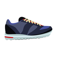 man sport shoes icon vector illustration design