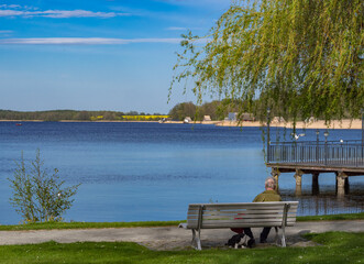 View of a lake in the Mecklenburg Lake District