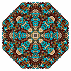 Abstract geometric tiled ethnic seamless pattern ornamental.