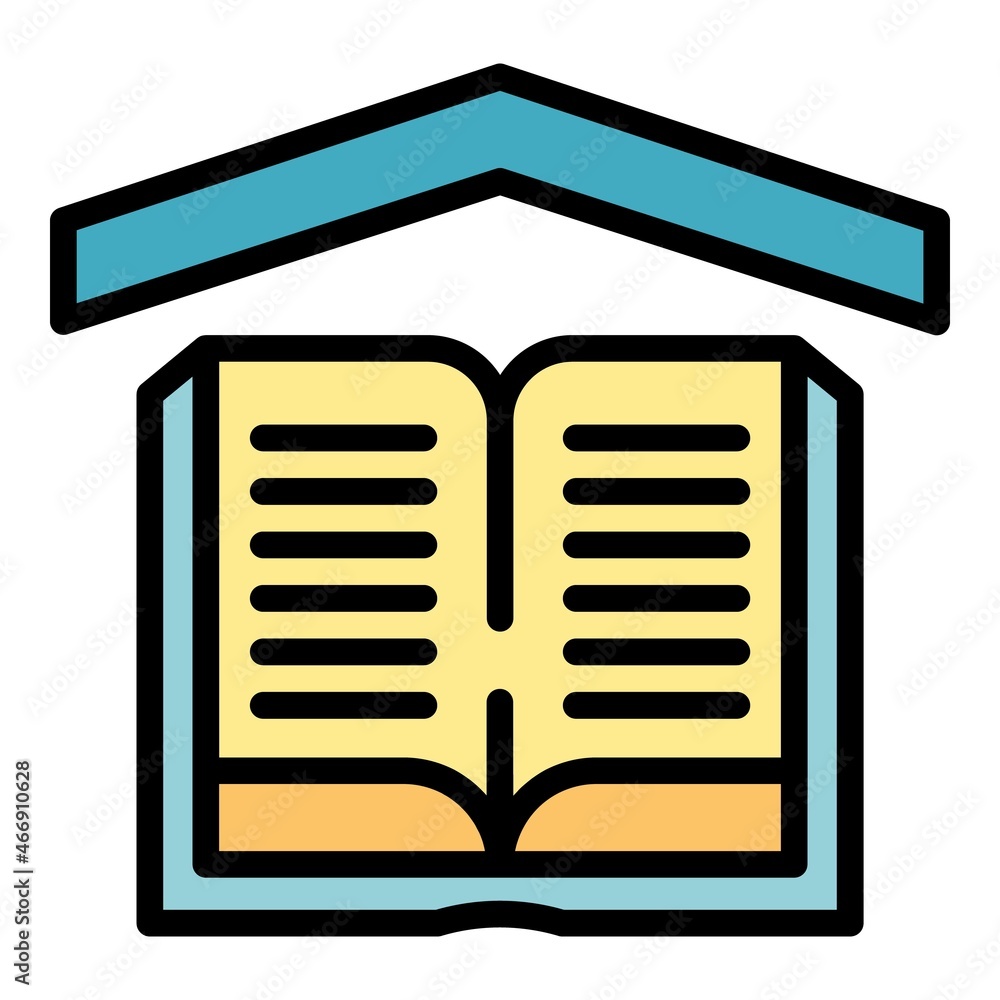 Aufkleber digital learning icon. outline digital learning vector icon color flat isolated