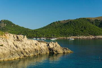 Yachten in Bucht auf Mallorca