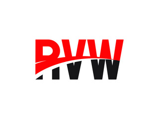 RVW Letter Initial Logo Design Vector Illustration