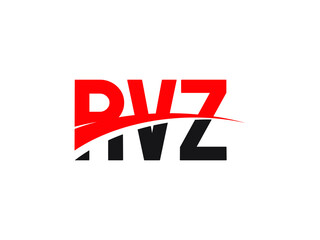 RVZ Letter Initial Logo Design Vector Illustration