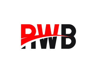 RWB Letter Initial Logo Design Vector Illustration