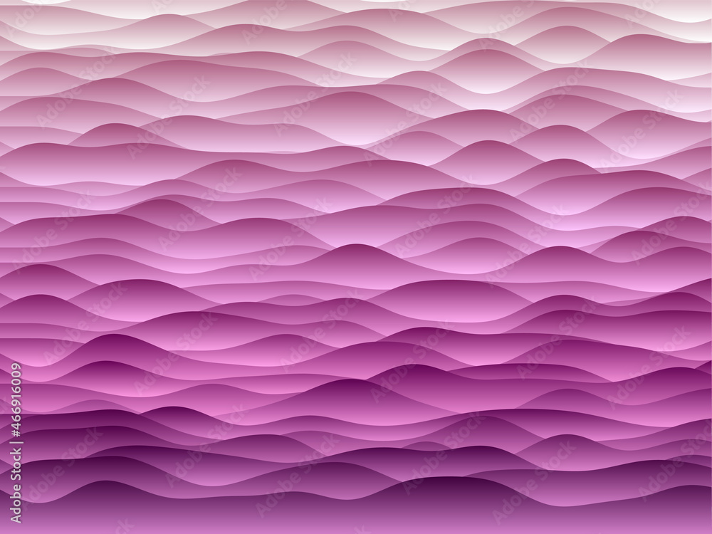 Poster abstract curves background. smooth curves with gradients in magenta colors. modern vector illustrati