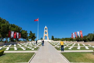 Canakkale, Turkey, September 26, 2021: This martyrdom was built in the memory of 57th Regiment...