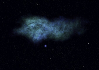 Small part of an infinite star field