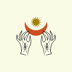 magical girl hands art mystical Reiki meditation