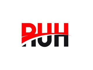 RUH Letter Initial Logo Design Vector Illustration