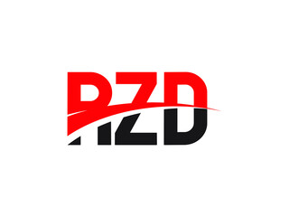 Fototapeta premium RZD Letter Initial Logo Design Vector Illustration