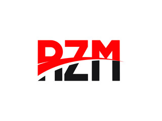 RZM Letter Initial Logo Design Vector Illustration