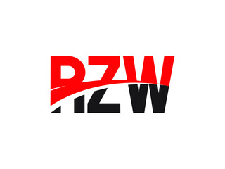 RZW Letter Initial Logo Design Vector Illustration