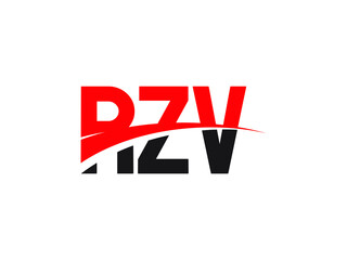 RZV Letter Initial Logo Design Vector Illustration