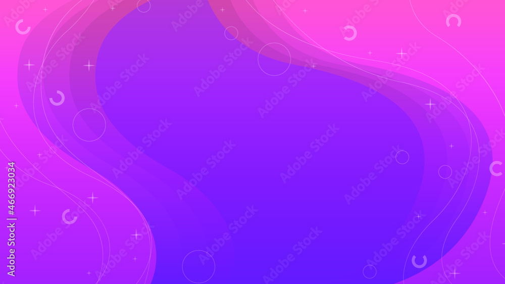 Poster abstract colorful gradient background with color geometric figures. different shapes and white line 