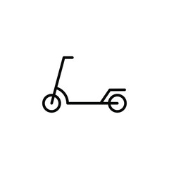 Scooter line icon design concept 