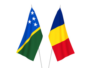 Romania and Solomon Islands flags