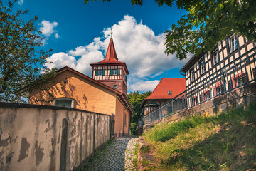 Cityscape of Kulmbach town