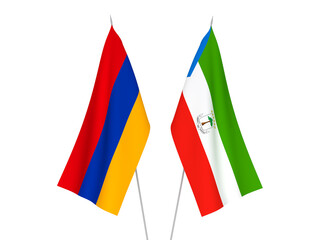 Armenia and Republic of Equatorial Guinea flags