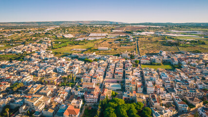 Amazing Panorama of Donnalucata at Dawn from above, Scicli, Ragusa, Sicily, Italy, Europe