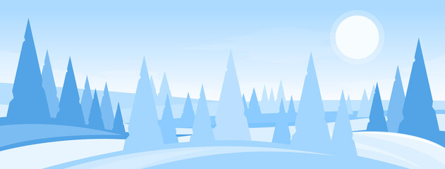 Abstract winter landscape
