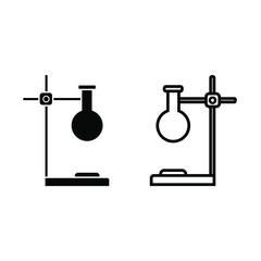 Laboratory icon vector. analyzes illustration sign. test tube symbol. chemistry logo.