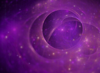 An abstract universe concept. With a quantum, science fiction tunnel background design.