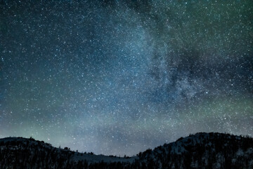 Milky Way over Swedish Lapland.