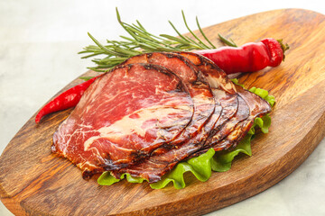 Dried pork neck meat snack