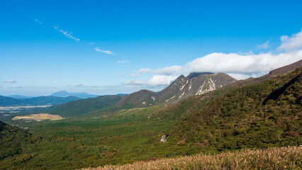 panorama of the mountains
九州九重連山