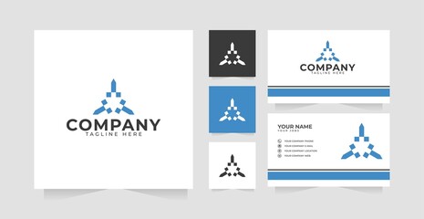 Abstract logo design inspiration and business card