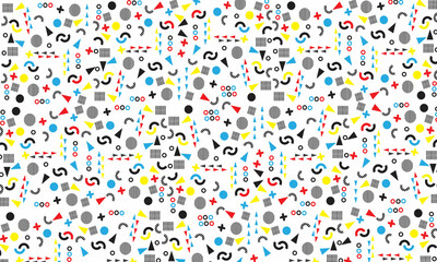 pattern with colorful confetti