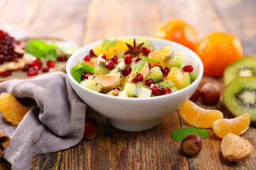 fruit salad with fresh fruits