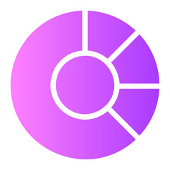 pie chart gradient icon