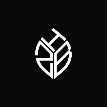 HZB letter logo creative design. HZB unique design
