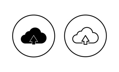 cloud icons set. cloud sign and symbol