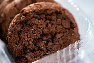 Double chocolate chip cookies