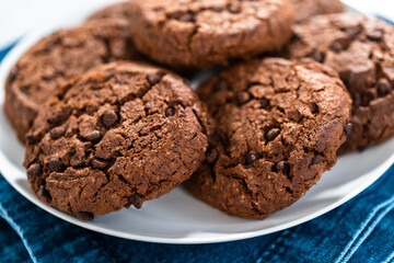 Double chocolate chip cookies
