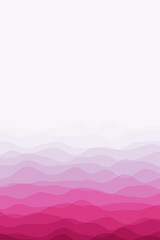 Cover page template with soft curves in purple-red colors. Can be used as banner, flyer, poster, business card, or brochure. Captivating vector illustration.