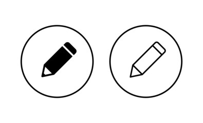 Pencil icons set. pen sign and symbol. edit icon vector