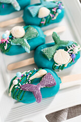 Mermaid cakesicles