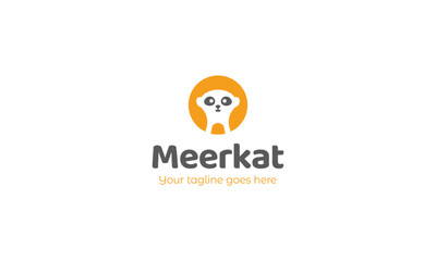 Vector Logo Icon Template Meerkat